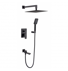 Душевая система встроенного монтажа RIMERO RM2412BL (Черный матовый)