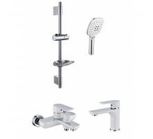 Набор для ванны 3 в 1 RIMERO RM6007WC (Белый/хром)
