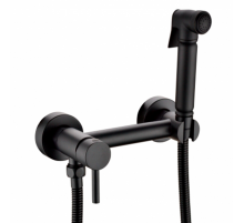 Смеситель с гигиеническим душем RIMERO RM800BL (Черный матовый)