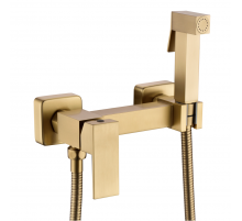 Смеситель с гигиеническим душем RIMERO RM700MG (Матовое золото)