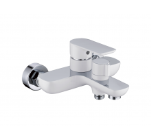 Смеситель для ванны с ручным душем RIMERO RM3070WC (Белый/Хром)