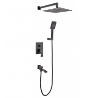 Душевая система встроенного монтажа RIMERO RM2411BL (Черный матовый)