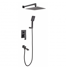 Душевая система встроенного монтажа RIMERO RM2411BL (Черный матовый)
