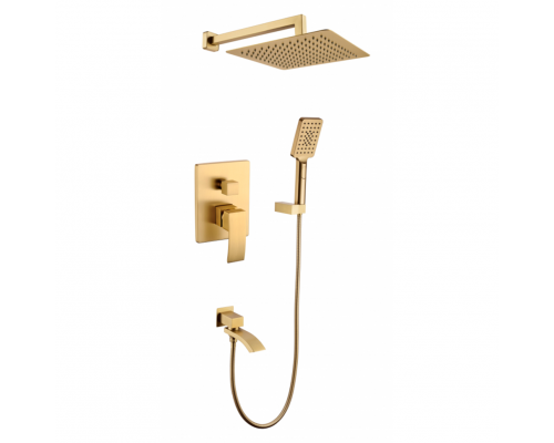 Душевая система встроенного монтажа RIMERO RM2411MG (Матовое золото)