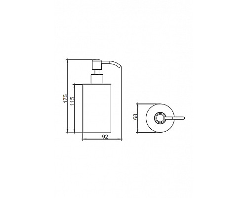 Дозатор AltroBagno SD 080302 Cr