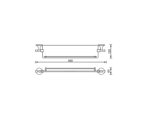 Душевая полка AltroBagno Corposo 082804 Cr