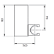 Настенный держатель для ручного душа AltroBagno SHK 070501 Cr