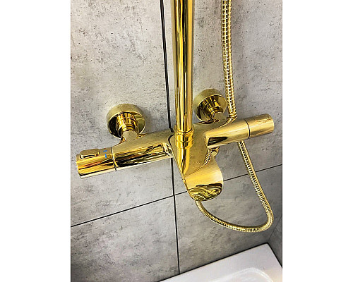 Душевая система с термостатом AltroBagno Costanza 030419 Or Душевая система с термостатом AltroBagno Costanza 030419 Or