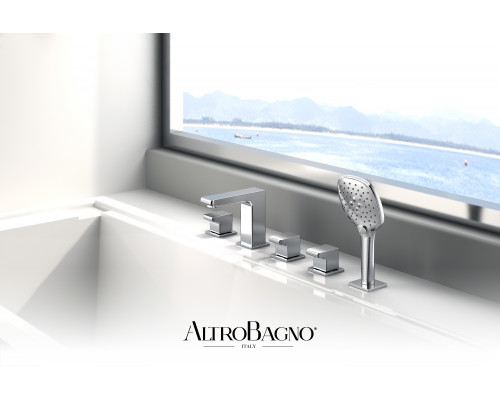 Смеситель на борт ванны врезной AltroBagno Lamberto 020101 Cr