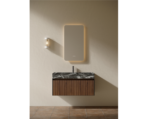 Тумба c раковиной AltroBagno Pino 1000 Walnut/Italian Grey