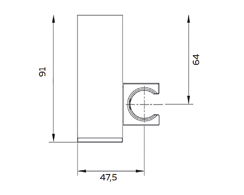 Настенный держатель для ручного душа AltroBagno SHK 070502 Cr