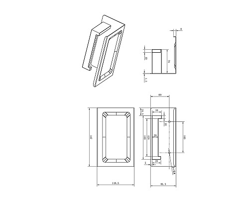 Держатель для туалетной бумаги с полкой AltroBagno Aperto 080907 Cr