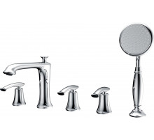 Смеситель на борт ванны с душем AltroBagno Beatrice 020104 Cr