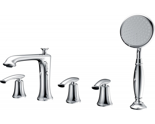 Смеситель на борт ванны с душем AltroBagno Beatrice 020104 Cr