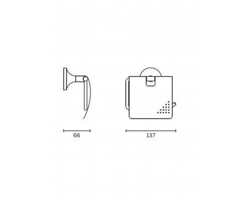 Держатель для туалетной бумаги AltroBagno Corposo 080911 Gl