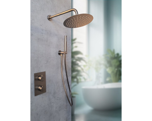 Душевая система с термостатом AltroBagno Unione 040409 GrMt