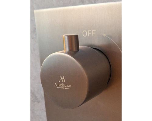 Душевая система с термостатом AltroBagno Unione 040409 GrMt