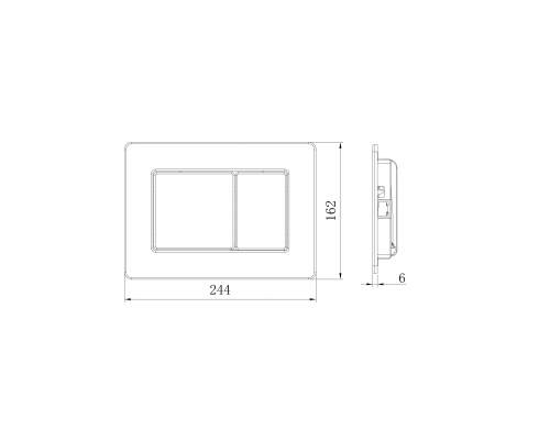 Кнопка смыва AltroBagno PFP 0282 GM
