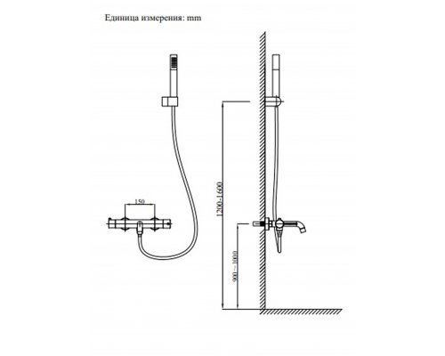 Смеситель для ванны AltroBagno Unione 0221 MB