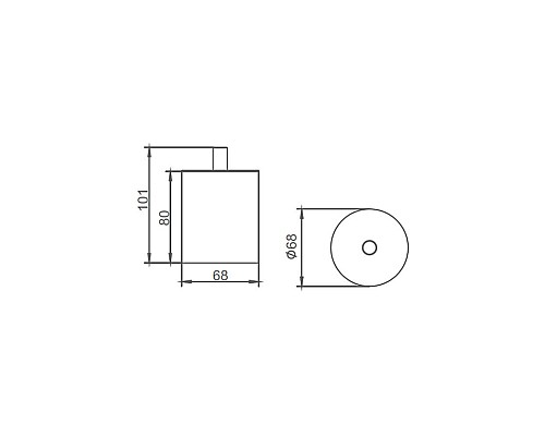 Контейнер для ванной AltroBagno CBJ 083002 Cr