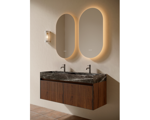 Тумба c раковиной AltroBagno Pino 1200 Walnut/Italian Grey