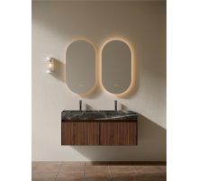 Тумба c раковиной AltroBagno Pino 1200 Walnut/Italian Grey