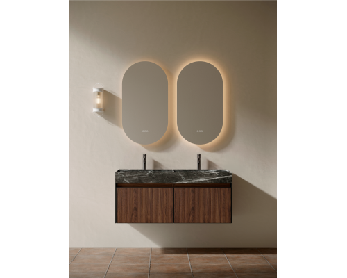 Тумба c раковиной AltroBagno Pino 1200 Walnut/Italian Grey