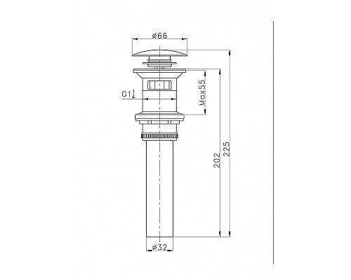 Донный клапан AltroBagno PU 070206 Cr