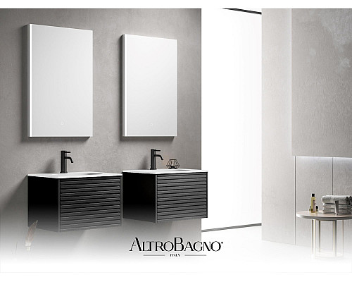 Тумба с раковиной AltroBagno Trento 600 Black