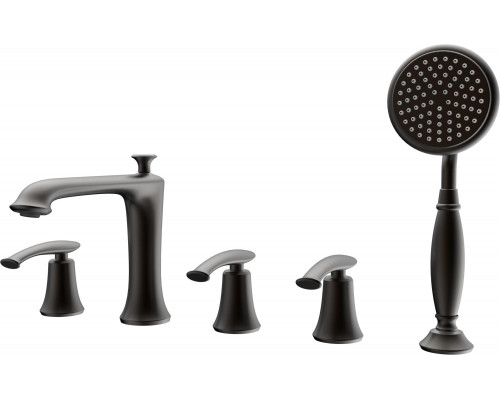 Смеситель на борт ванны с душем AltroBagno Beatrice 020105 BrNe