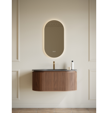 Тумба с раковиной AltroBagno Calenella 1000 Walnut/Grey