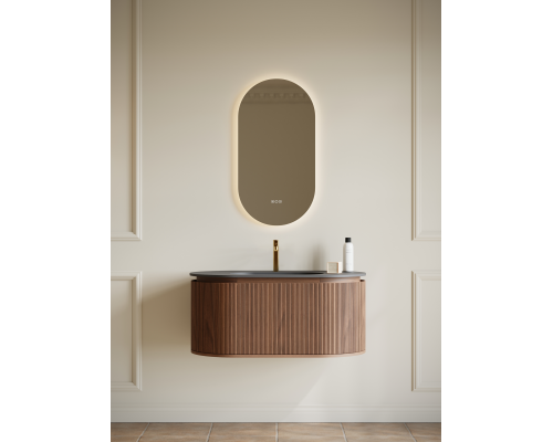 Тумба с раковиной AltroBagno Calenella 1000 Walnut/Grey