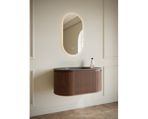 Тумба с раковиной AltroBagno Calenella 1000 Walnut/Grey