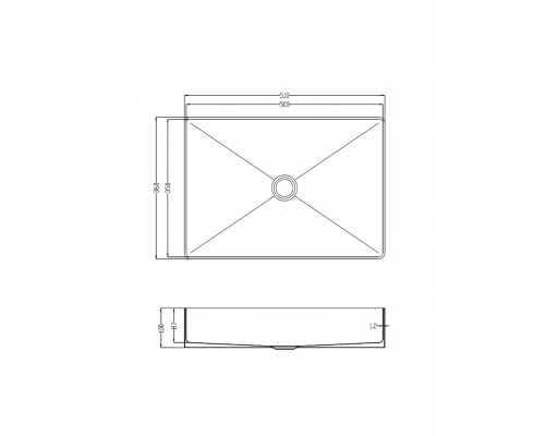 Раковина AltroBagno Astro 001019 RaSp из нержавеющей стали