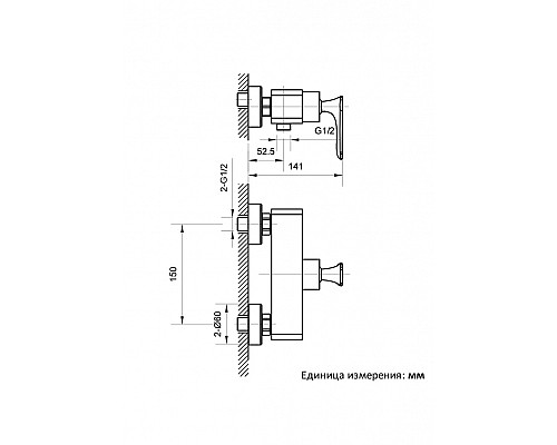 Смеситель для душа AltroBagno Aperto 030601 Cr Смеситель для душа AltroBagno Aperto 030601 Cr