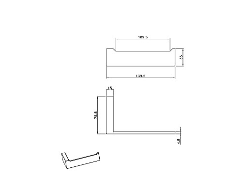 Держатель для туалетной бумаги AltroBagno Aperto 080906 Cr