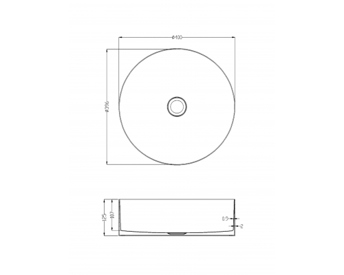 Раковина AltroBagno Luna 001003 RaSp из нержавеющей стали