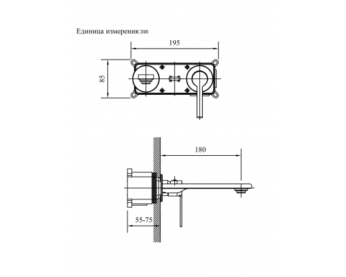 Смеситель для раковины AltroBagno Unione 010507 GM
