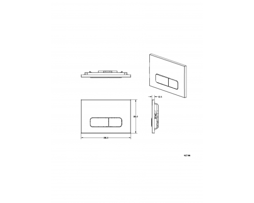 Кнопка смыва AltroBagno PFP 002 GM