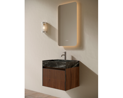 Тумба c раковиной AltroBagno Pino 600 Walnut/Italian Grey