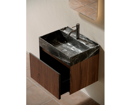 Тумба c раковиной AltroBagno Pino 600 Walnut/Italian Grey