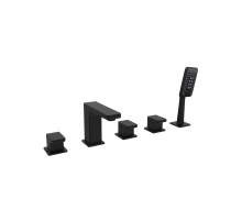 Смеситель на борт ванной с душем AltroBagno Lamberto 020106 MB