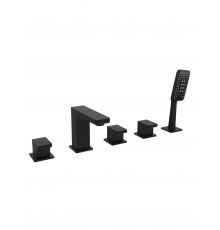 Смеситель на борт ванной с душем AltroBagno Lamberto 020106 MB