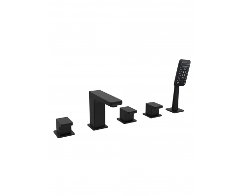 Смеситель на борт ванной с душем AltroBagno Lamberto 020106 MB