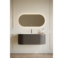 Тумба с раковиной AltroBagno Calenella 1200 Smoked Oak/White