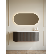 Тумба с раковиной AltroBagno Calenella 1200 Smoked Oak/White