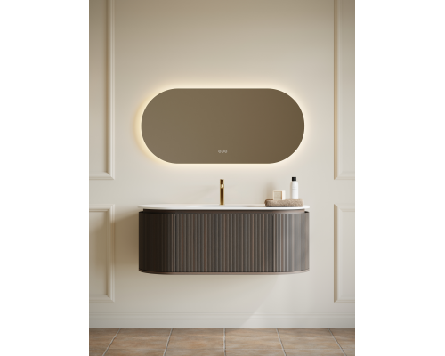 Тумба с раковиной AltroBagno Calenella 1200 Smoked Oak/White