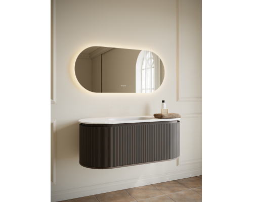 Тумба с раковиной AltroBagno Calenella 1200 Smoked Oak/White