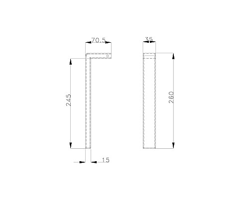 Полотенцедержатель AltroBagno Aperto 081306 Cr