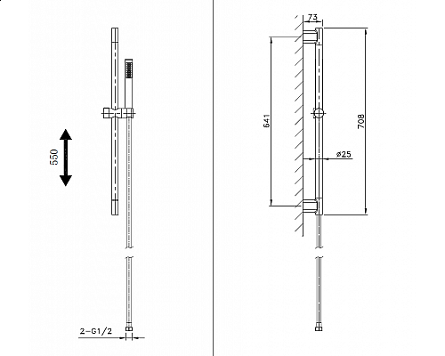 Душевой гарнитур AltroBagno Costanza 030302 Or